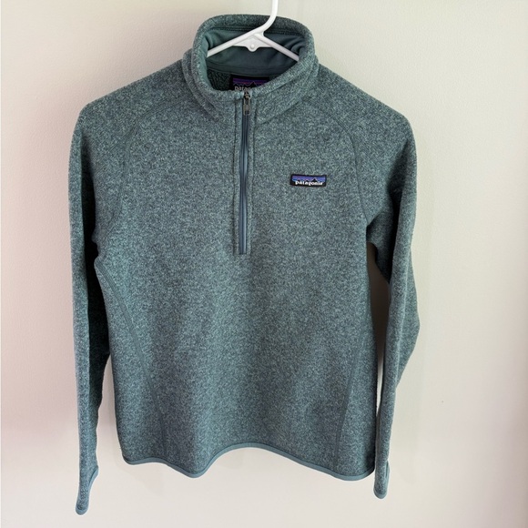 Patagonia Dark Teal Women’s Better Sweater 1/4 Zip Knitted Pullover - Small - Picture 13 of 14